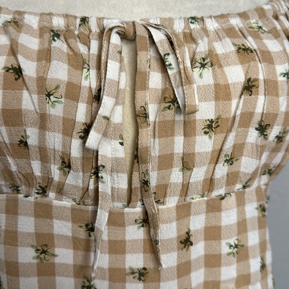 NWT Nordstrom BP Picnic Check Crop Top Boho - Picture 5 of 11